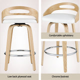 Table & Bar Stools: Artiss 4x Bar Stools Swivel Dining Chairs Low Back Counter Seat PU Cushion