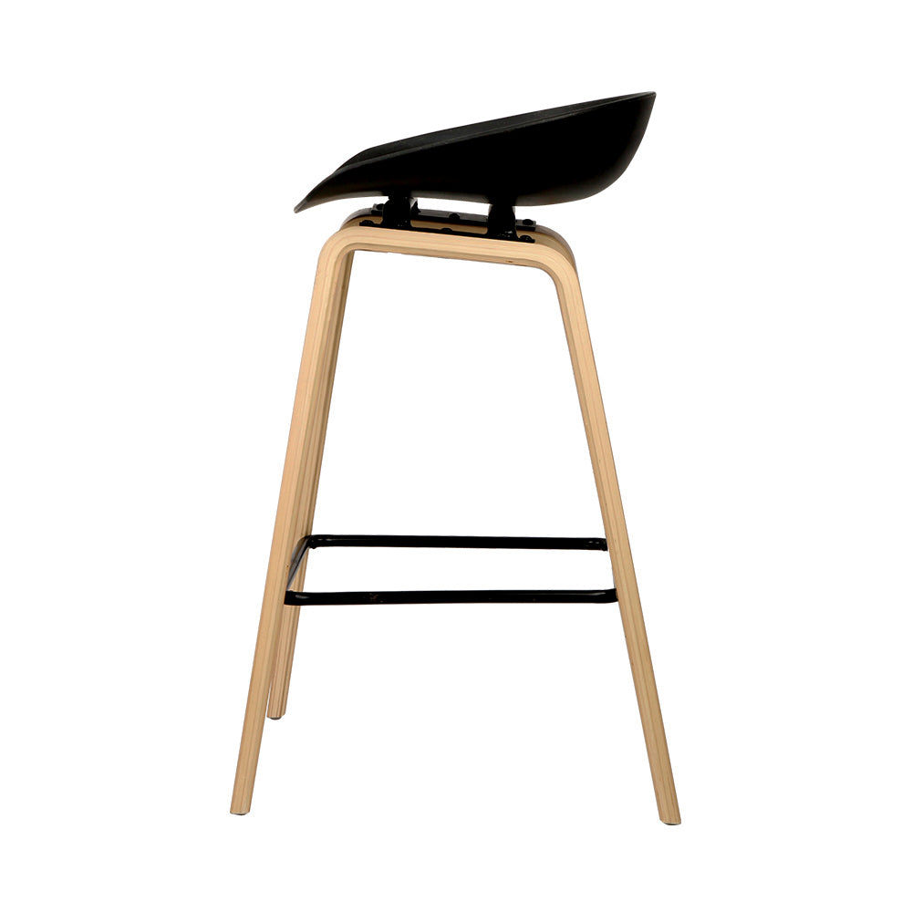 Table & Bar Stools: Artiss 2x Bar Stools Wooden