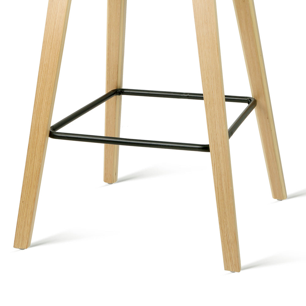 Table & Bar Stools: 4x Artiss Bar Stools Kitchen Counter Stool Dining Chairs Wooden Black
