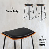 Table & Bar Stools: Artiss Bar Stools Kitchen Counter Stools Metal Chairs x2