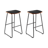 Table & Bar Stools: Artiss Bar Stools Kitchen Counter Stools Metal Chairs x2