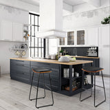 Table & Bar Stools: Artiss 4x Bar Stools Leather Padded Metal