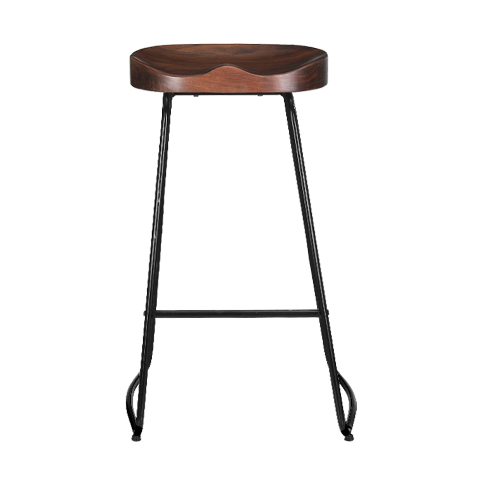 Table & Bar Stools: Artiss 2x Bar Stools Tractor Seat 75cm Black