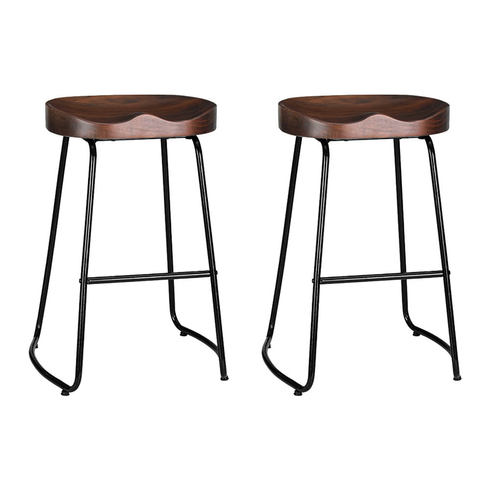 Table & Bar Stools: Artiss 2x Bar Stools Tractor Seat 65cm