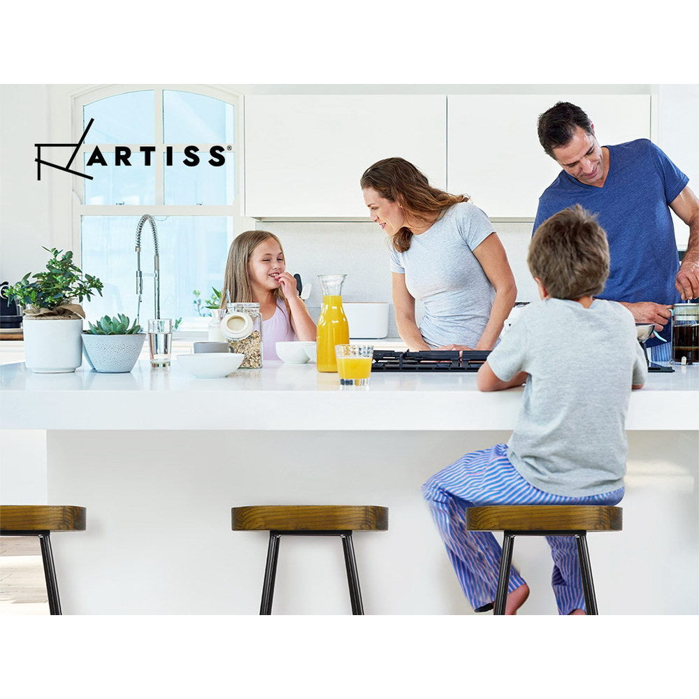 Table & Bar Stools: Artiss 4x Bar Stools Tractor Seat 65cm