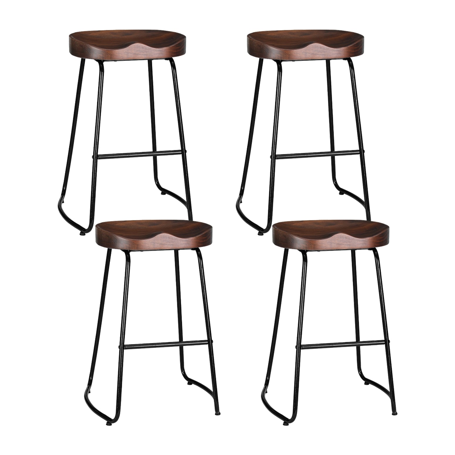Table & Bar Stools: Artiss 4x Bar Stools Tractor Seat 65cm