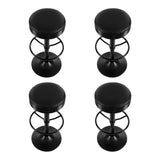 Massage Chairs: Artiss 4x Bar Stools Leather Padded Gas Lift Black