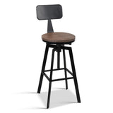 Table & Bar Stools: Artiss Bar Stools Kitchen Counter Chairs Vintage Metal Chairs