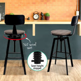 Table & Bar Stools: Artiss Bar Stools Kitchen Counter Chairs Vintage Metal Chairs
