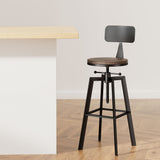 Table & Bar Stools: Artiss Bar Stools Kitchen Counter Chairs Vintage Metal Chairs