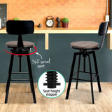 Artiss Bar Stools Kitchen Counter Chairs Vintage Metal Chairs x2