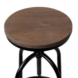 Table & Bar Stools: Artiss Bar Stools Adjustable Wood Chairs