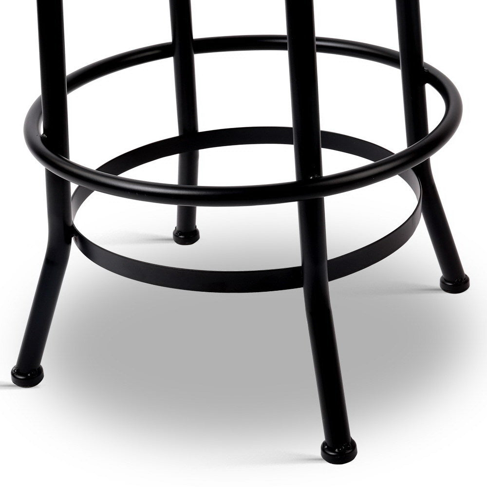 Table & Bar Stools: Artiss Bar Stools Adjustable Wood Chairs