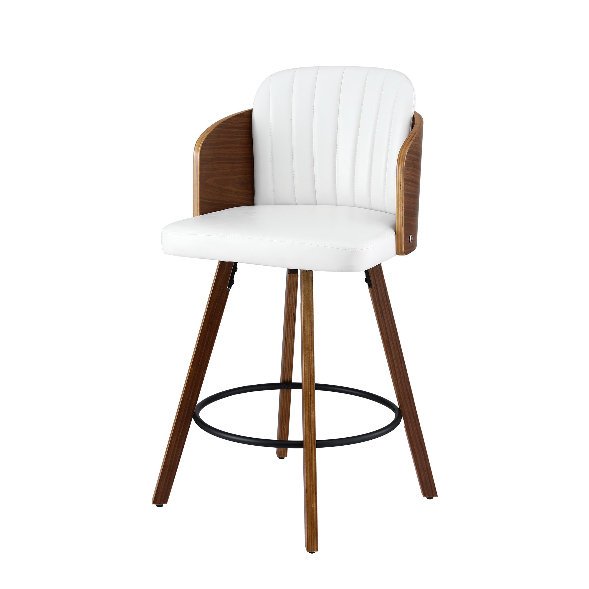 Table & Bar Stools: Artiss Wooden Bar Stools Swivel Kitchen Counter Stool Chair 58cm Seat Height
