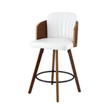 Table & Bar Stools: Artiss Wooden Bar Stools Swivel Kitchen Counter Stool Chair 58cm Seat Height