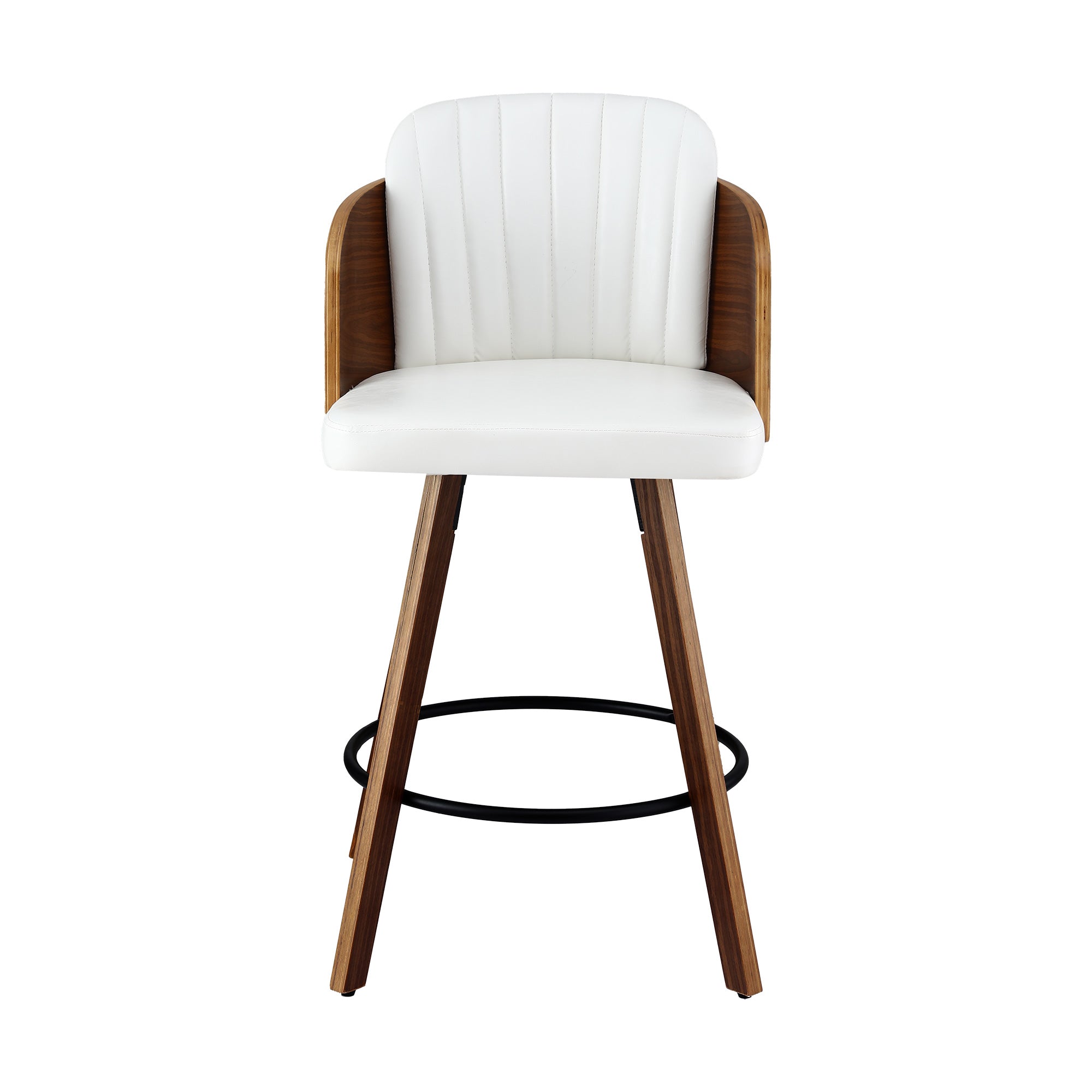 Table & Bar Stools: Artiss Wooden Bar Stools Swivel Kitchen Counter Stool Chair 58cm Seat Height