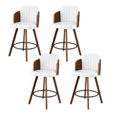 Table & Bar Stools: Artiss Wooden Bar Stools Swivel Kitchen Counter Stool Chair 58cm Seat Height