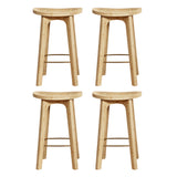 Artiss 4x Bar Stools Bamboo Rattan Stool Counter Chair Kitchen Barstools