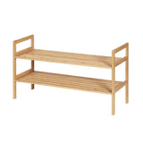 Shoe Storage: Artiss Shoe Rack Cabinet Bamboo Storage Organiser Pine