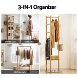 Coat Racks: Artiss Clothes Rack Airer Coat Stand Bamboo