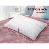 Pillows: Giselle Bedding Memory Foam Pillow Bamboo Twin Pack