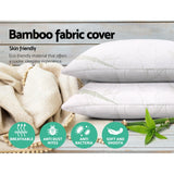Pillows: Giselle Bedding Memory Foam Pillow Bamboo Twin Pack