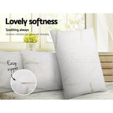 Pillows: Giselle Bedding Memory Foam Pillow Bamboo Twin Pack