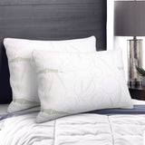 Pillows: Giselle Bedding Memory Foam Pillow Bamboo Twin Pack