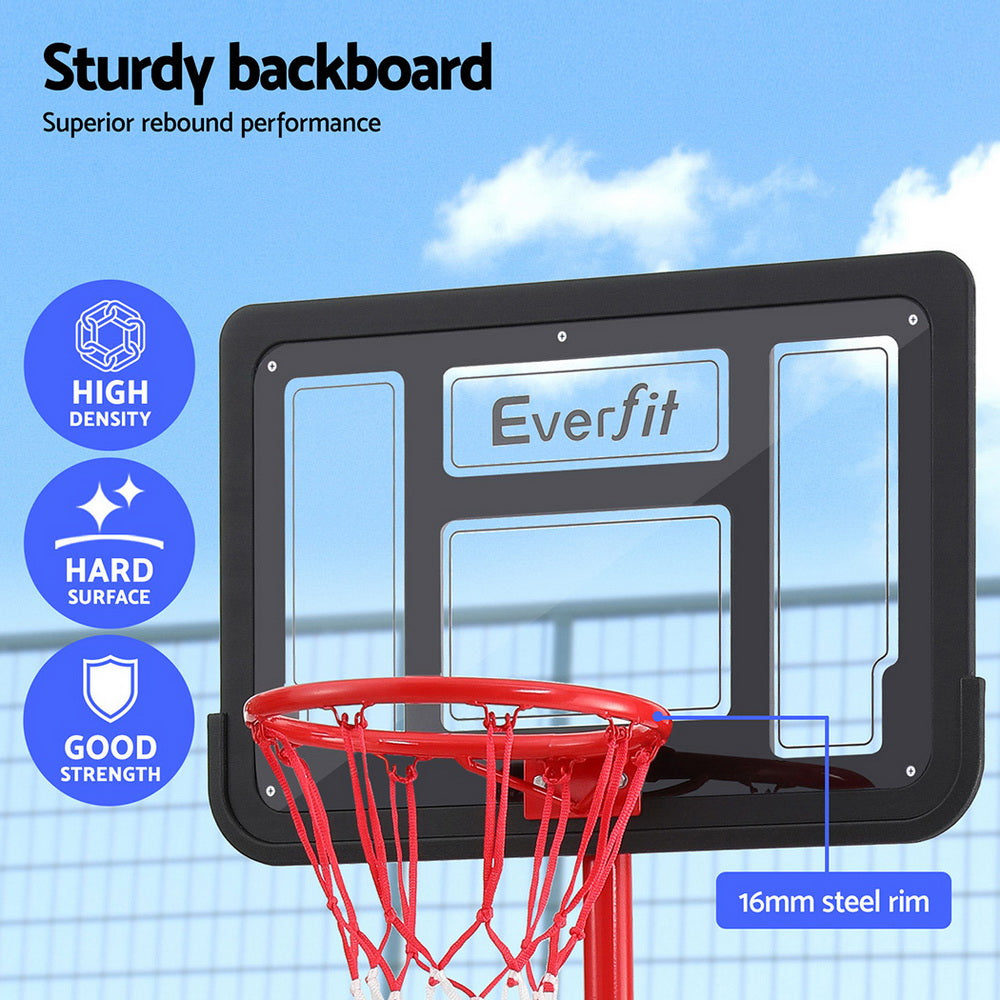 Basketball & Basketball Accessories: Everfit 1.6M Kids Basketball Hoop Stand System Portable
