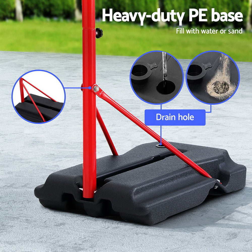 Basketball & Basketball Accessories: Everfit 1.6M Kids Basketball Hoop Stand System Portable