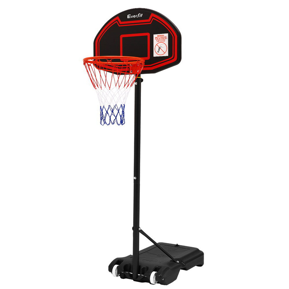 Basketball & Basketball Accessories: Everfit 2.1M Basketball Hoop Stand System Adjustable Portable Pro Kids Black