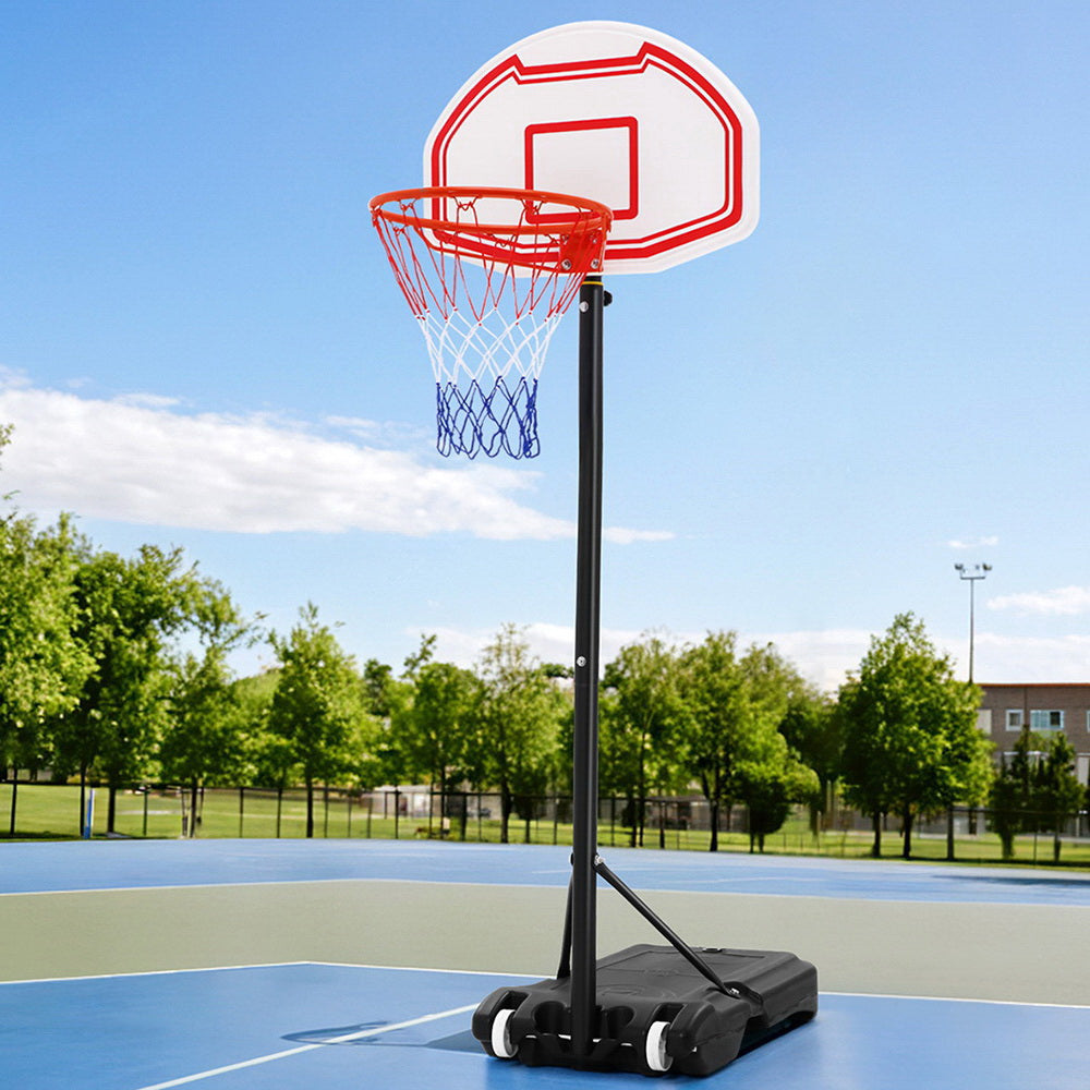 Basketball & Basketball Accessories: Everfit 2.1M Basketball Hoop Stand System Adjustable Portable Pro Kids White
