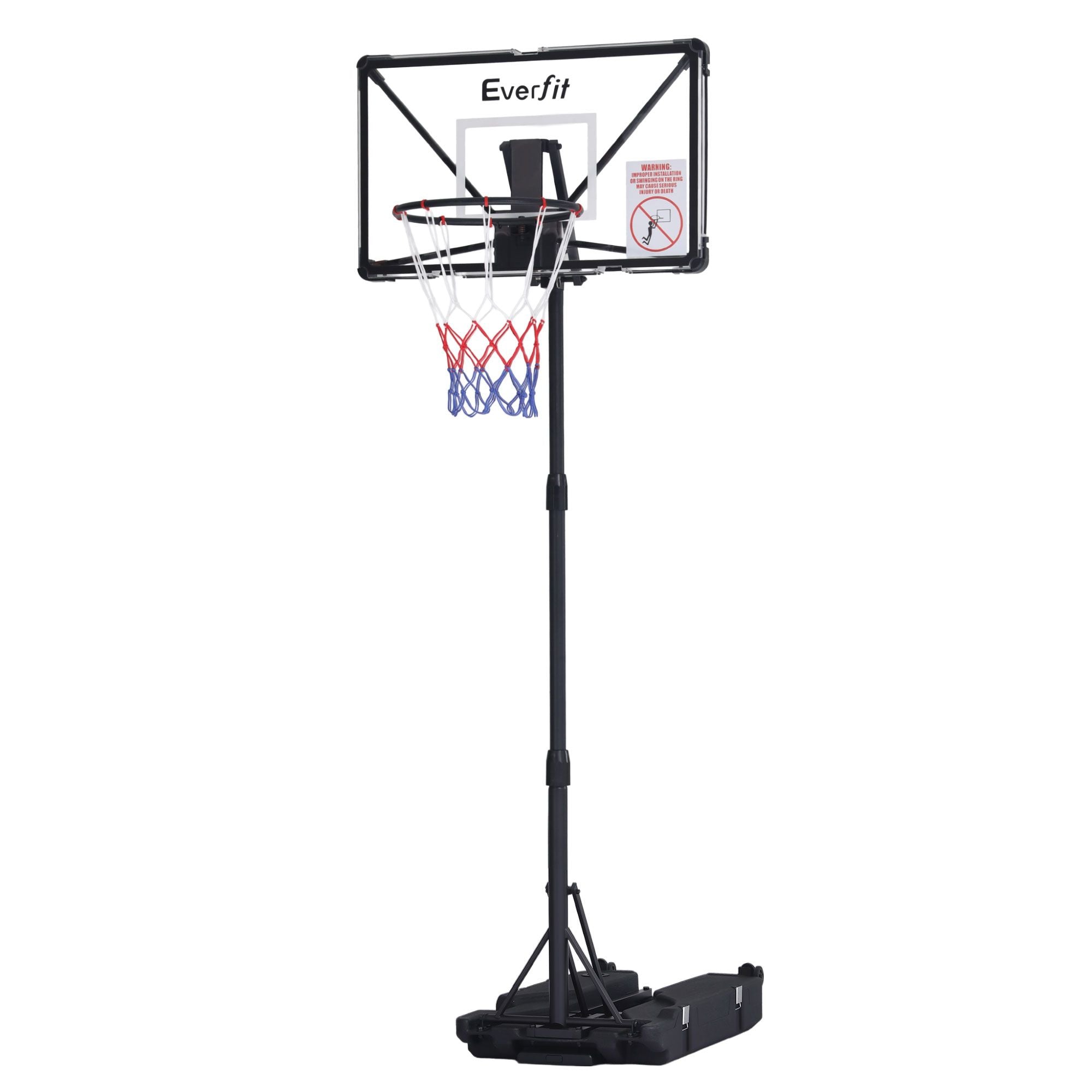 Everfit Portable Basketball Hoop System Adjustable Full Foldable Stand 2.07m