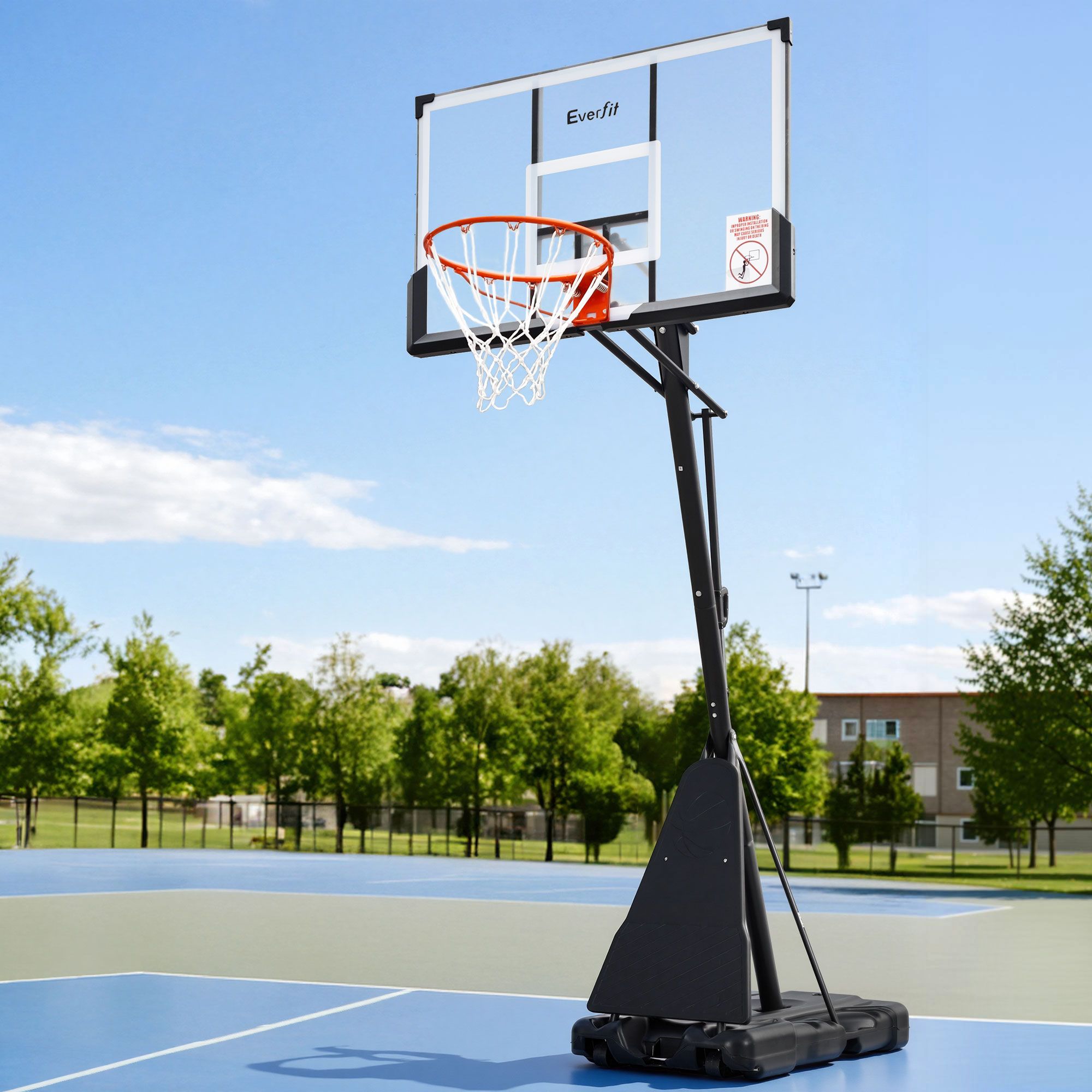 Everfit 3.05M Basketball Hoop Stand System Portable Height Adjustable Net Ring
