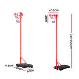 Everfit 3.05M Netball Hoop Basketball Stand System Net Ring