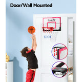 Basketball & Basketball Accessories: Everfit 23" Mini Basketball Hoop Backboard Door Wall Mounted Sports Kids Red