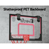 Basketball & Basketball Accessories: Everfit 23" Mini Basketball Hoop Backboard Door Wall Mounted Sports Kids Red