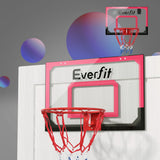 Basketball & Basketball Accessories: Everfit 23" Mini Basketball Hoop Backboard Door Wall Mounted Sports Kids Red