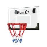 Basketball & Basketball Accessories: Everfit 23" Mini Basketball Hoop Backboard Door Wall Mounted Sports Kids Black