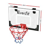 Basketball & Basketball Accessories: Everfit 23" Mini Basketball Hoop Backboard Door Wall Mounted Sports Kids Black