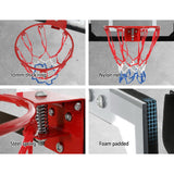 Basketball & Basketball Accessories: Everfit 23" Mini Basketball Hoop Backboard Door Wall Mounted Sports Kids Black