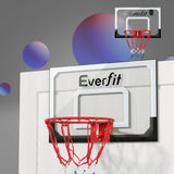 Basketball & Basketball Accessories: Everfit 23" Mini Basketball Hoop Backboard Door Wall Mounted Sports Kids Black