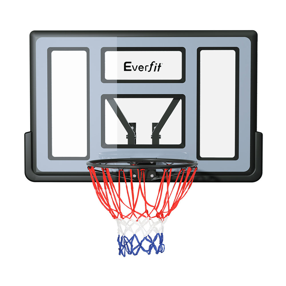 Basketball & Basketball Accessories: Everfit 45" Basketball Hoop Backboard Wall Mounted Ring Net Sports Pro System