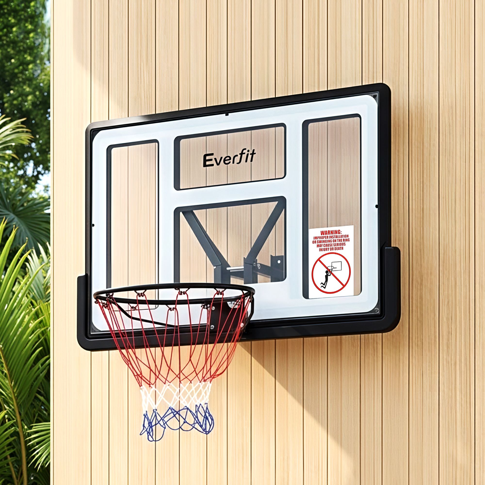 Everfit 43-Inch Wall Mount Kids Basketball Hoop Backboard Outdoor Sports