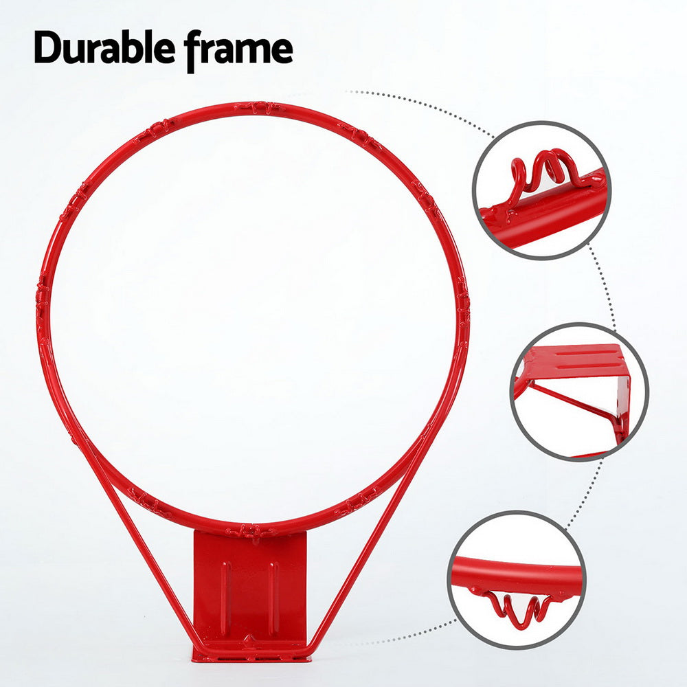 Outdoor Play Equipment: Everfit Basketball Ring Hoop Rim Goal Net 45CM