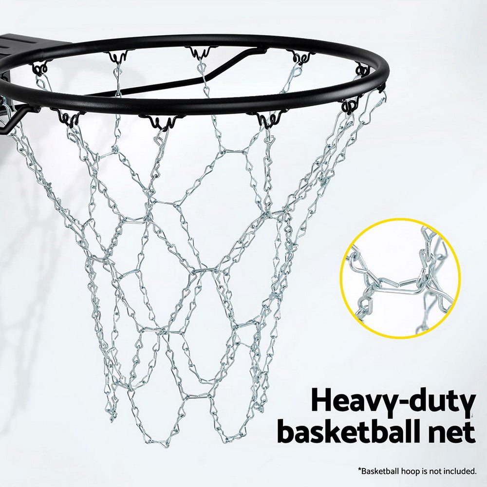 Automotive Repair & Speciality Tools: Everfit Basketball Ring Metal Braided Chain Net 12 Loop