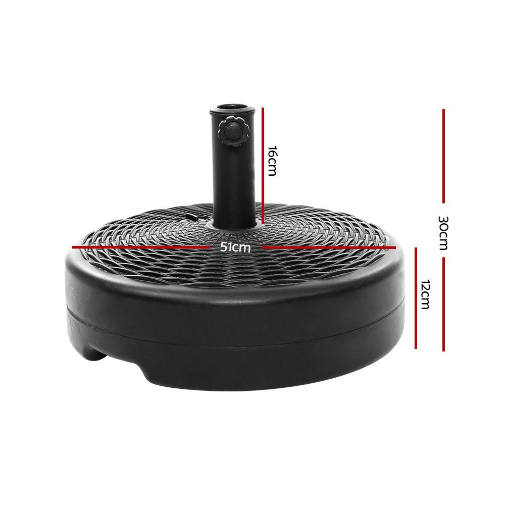 Umbrellas & Sunshades: Instahut 51cm Outdoor Umbrella Base Round Stand Pod