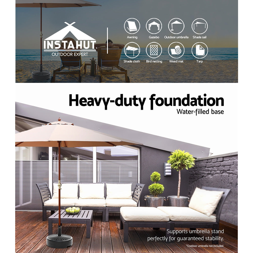 Umbrellas & Sunshades: Instahut 51cm Outdoor Umbrella Base Round Stand Pod