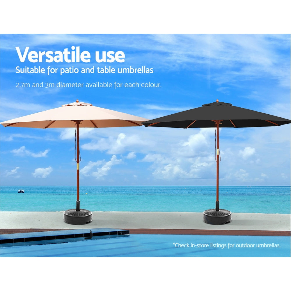 Umbrellas & Sunshades: Instahut 51cm Outdoor Umbrella Base Round Stand Pod