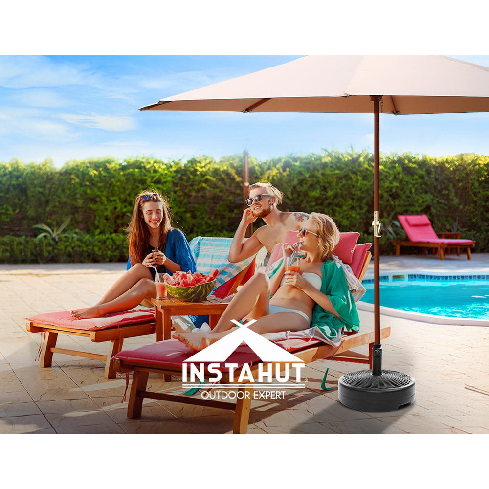 Umbrellas & Sunshades: Instahut 51cm Outdoor Umbrella Base Round Stand Pod